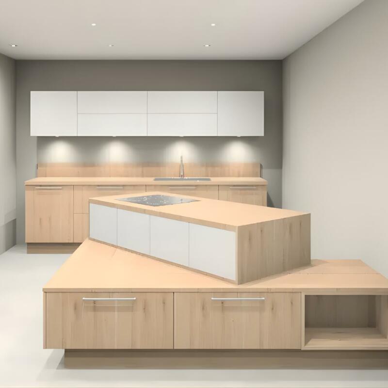 Εκθεσιακά έπιπλα κουζίνας – Sonoma Oak – Burger Küchenmöbel