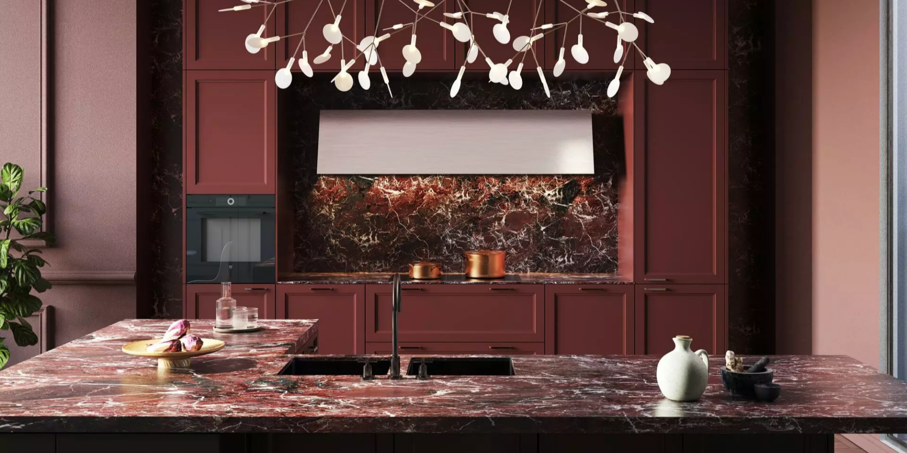 ΕΠΙΠΛΑ ΚΟΥΖΙΝΑΣ SieMatic CLASSIC ROSSO MARBLE