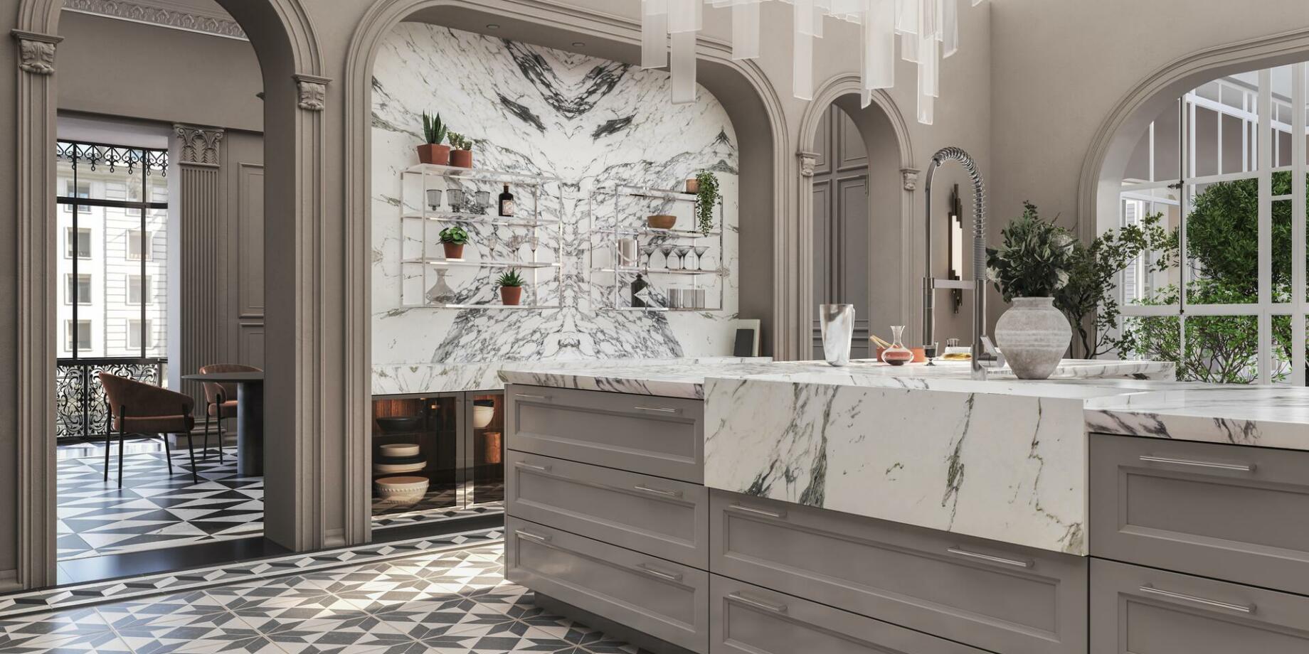 ΕΠΙΠΛΑ ΚΟΥΖΙΝΑΣ SieMatic CLASSIC CARRARA