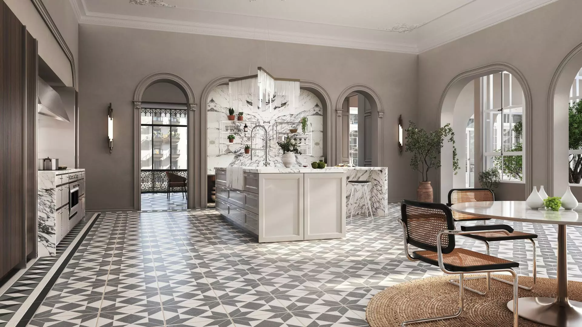 ΕΠΙΠΛΑ ΚΟΥΖΙΝΑΣ SieMatic CLASSIC CARRARA