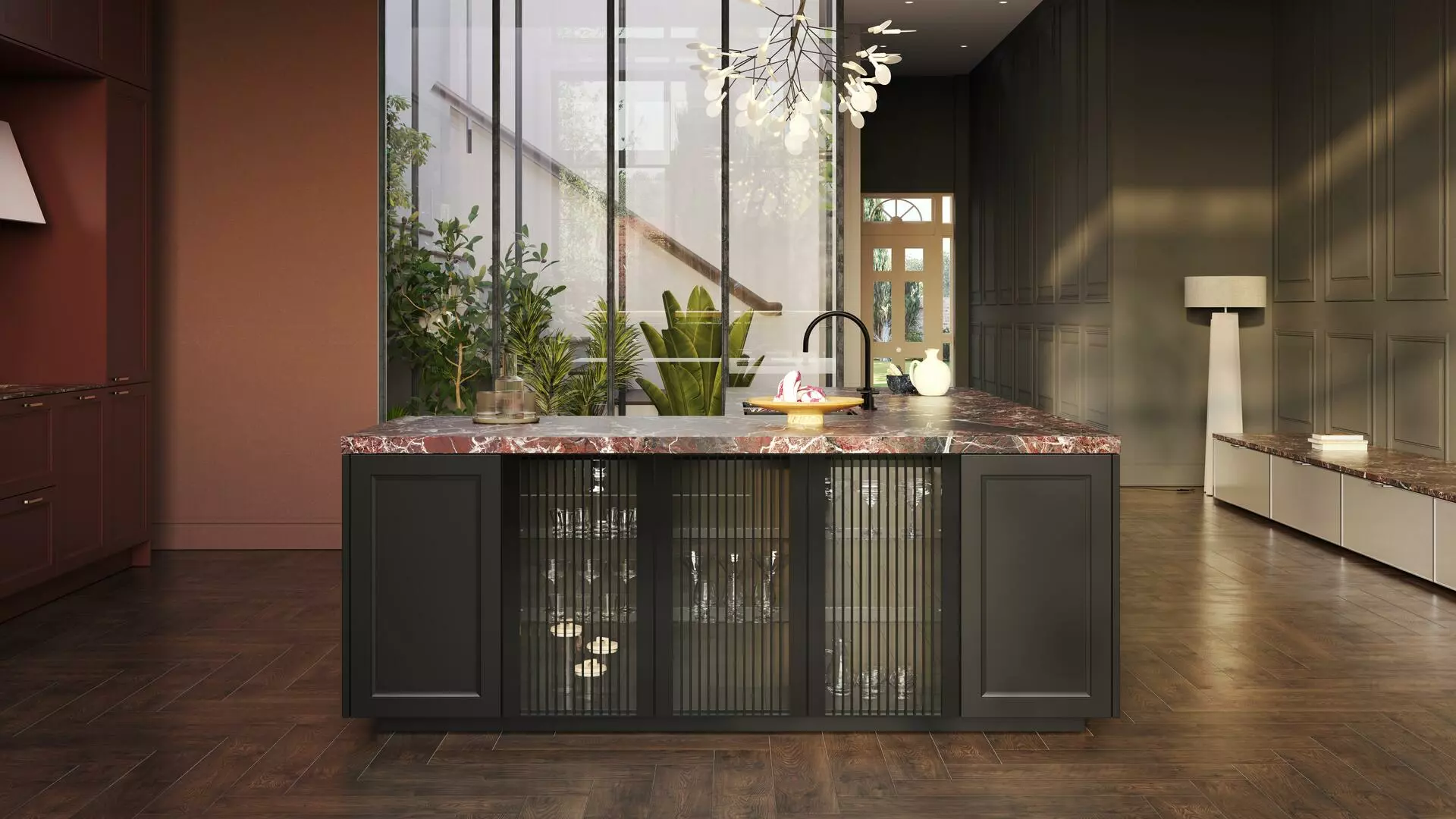 ΕΠΙΠΛΑ ΚΟΥΖΙΝΑΣ SieMatic CLASSIC ROSSO MARBLE