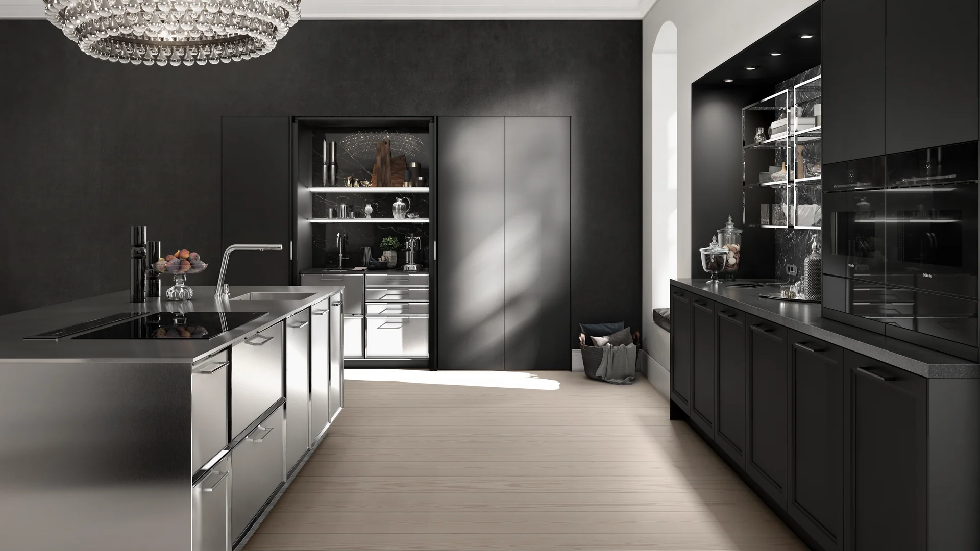 ΕΠΙΠΛΑ ΚΟΥΖΙΝΑΣ SieMatic CLASSIC Black & Steel